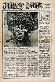 First issue of Rolling Stone Magazine featuring John Lennon