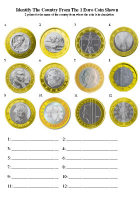 1 Euro Coins
