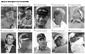 Identify the famous Golfers