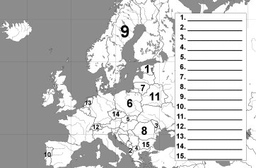 Picture Quiz Map Of Europe Pauls Free Quiz Questions Trivia